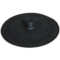 SOLANA Oversized Straw Hat In Black - Diazza