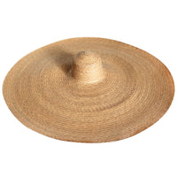 SOLANA Oversized Straw Hat In Toasted Beige - Diazza