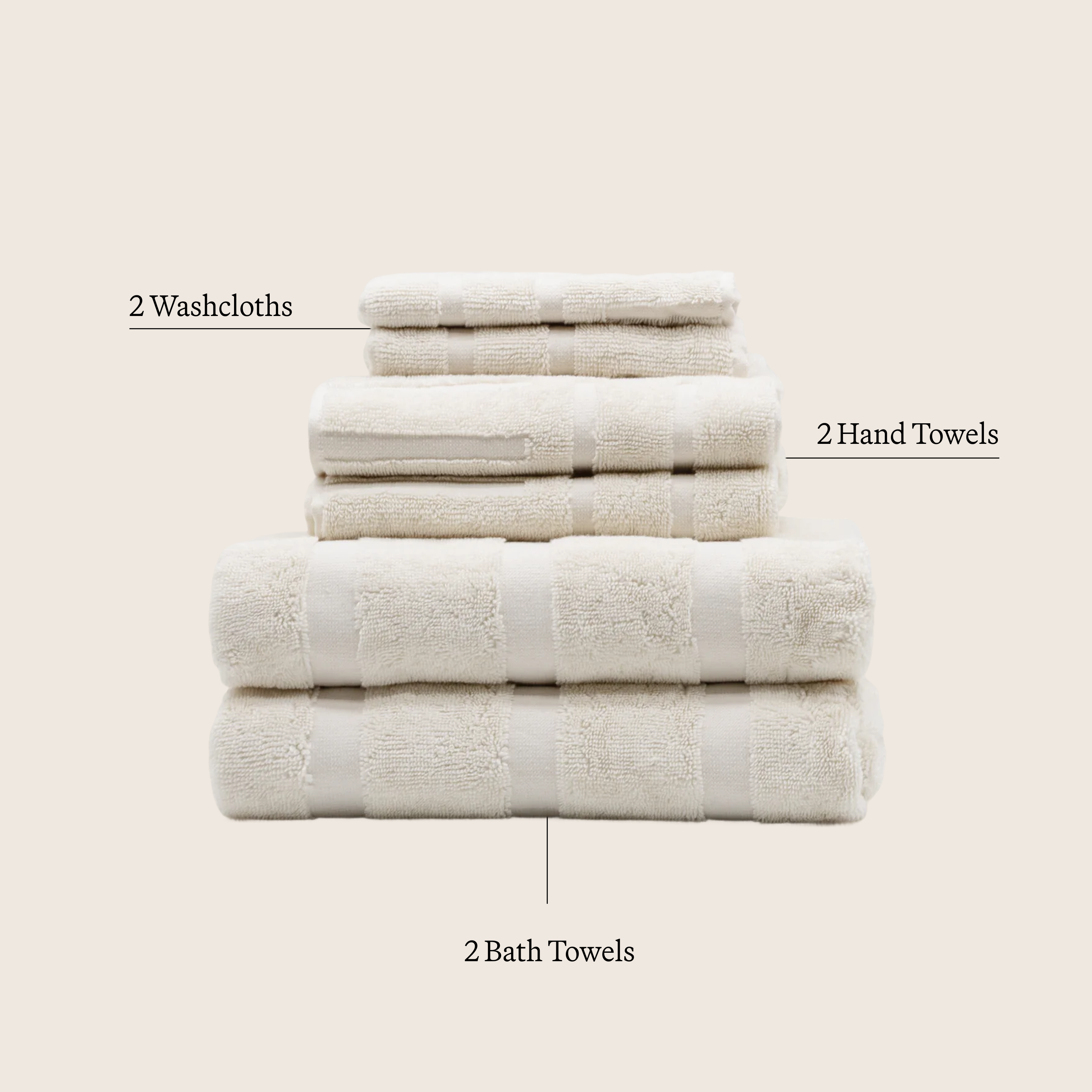 Australian Cotton Towels Italic