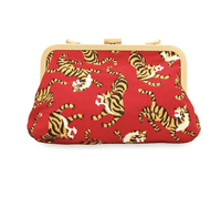 SUMATRAN TIGER Clutch in Red - Diazza