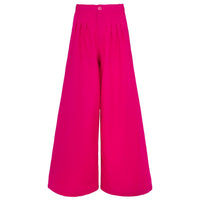 TAYLOR Wide - leg Palazzo Pants In Hot Pink - Diazza