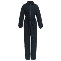 The Amelia Recycled Travel Jumpsuit in Black - Diazza