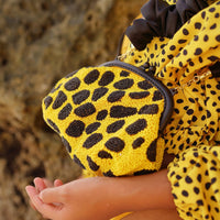 The Arnoldi Venom Clutch Bag In Black & Yellow - Diazza