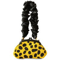 The Arnoldi Venom Clutch Bag In Black & Yellow - Diazza