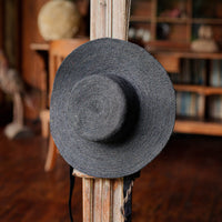 The Loli Jute Hat in Black - Diazza
