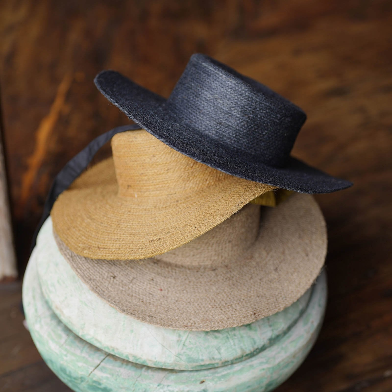 The Loli Jute Straw Hat in Neutral Beige - Diazza