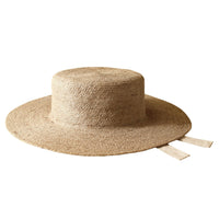 The Loli Jute Straw Hat in Neutral Beige - Diazza