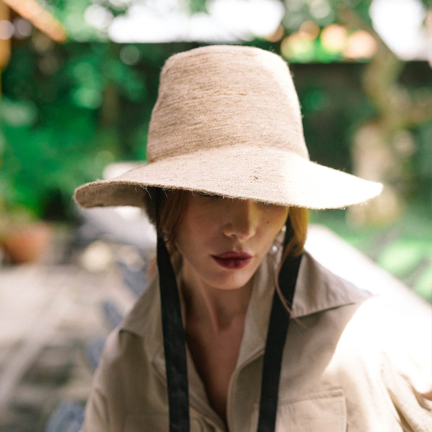 The Meg Jute Straw Hat In Beige - Diazza
