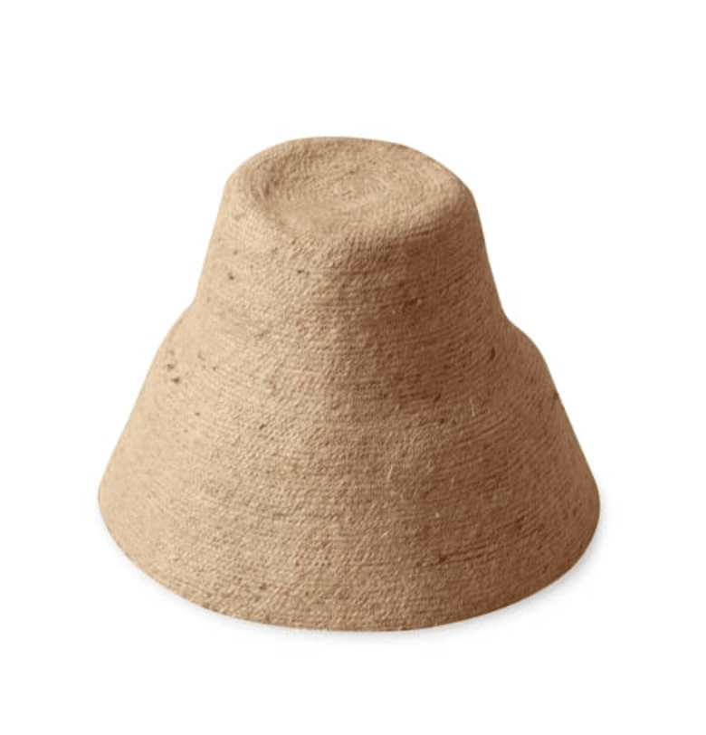 The Naomi Jute Clochet Straw Hat in Beige - Diazza