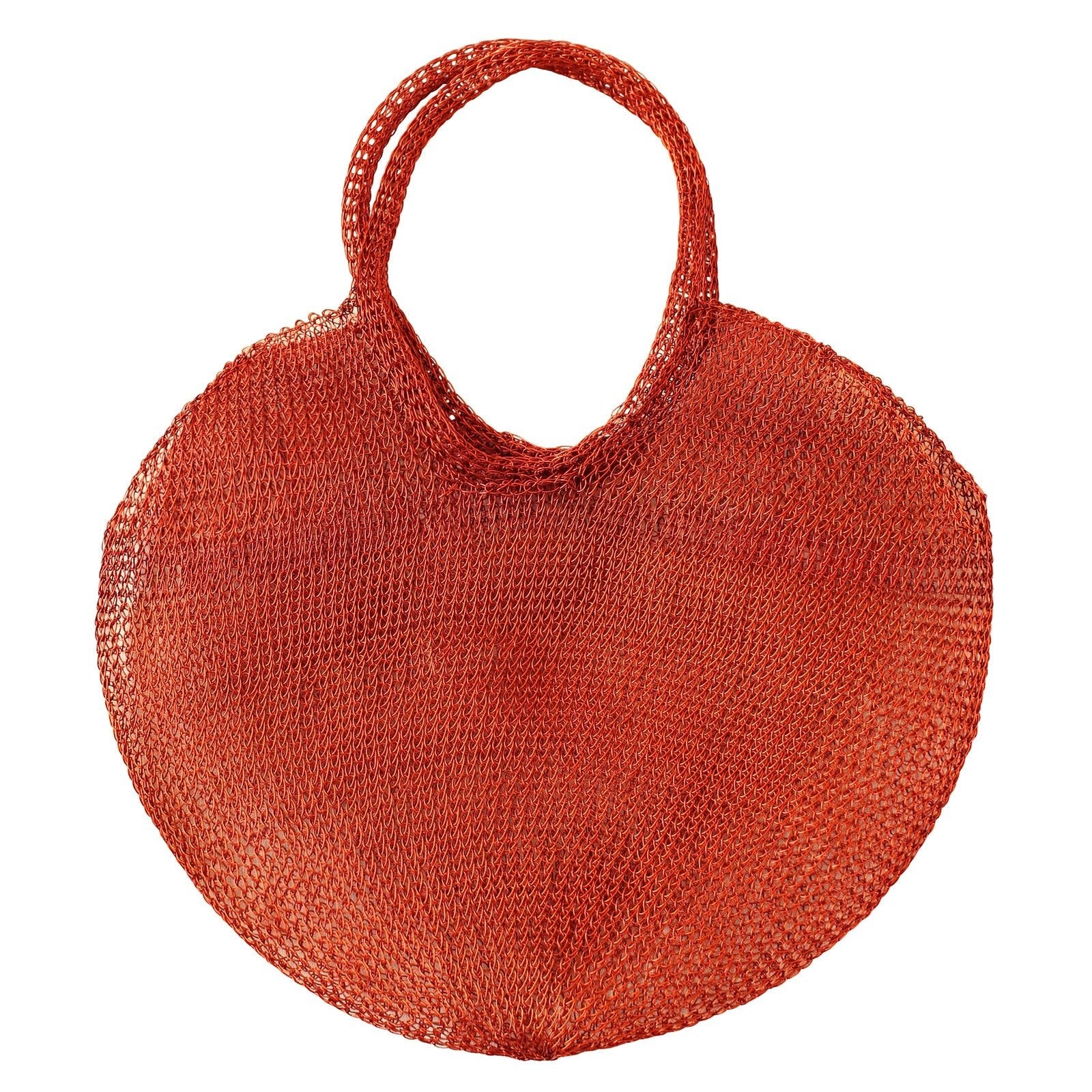The Sol Mesh Wire Tote Bag in Copper - Diazza