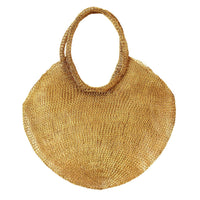 The Sol Mesh Wire Tote Bag in Dark Gold - Diazza
