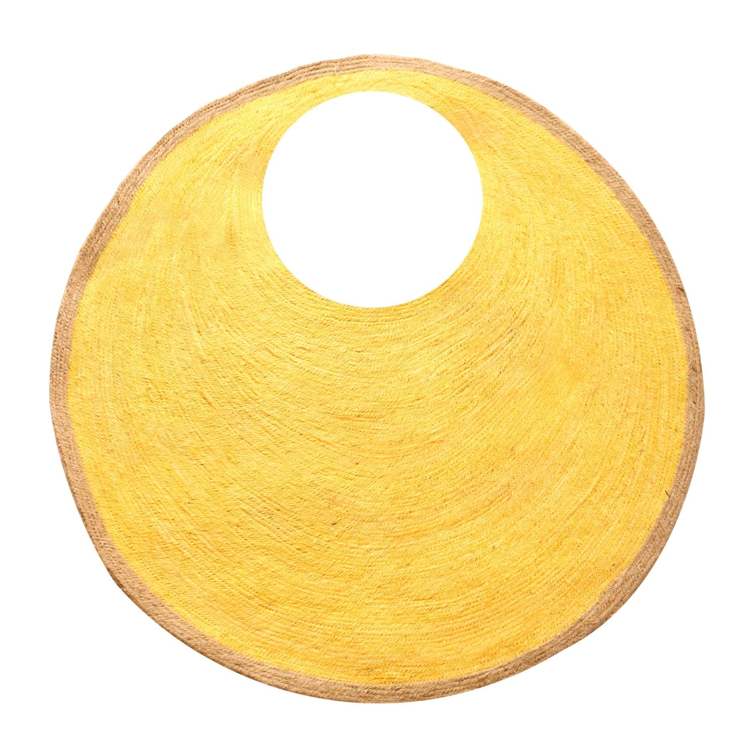 The Solo Citroen Jute Bag In Yellow - Diazza