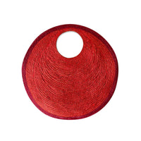 The Solo Tomato Mini Jute Bag In Red - Diazza
