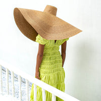 The Srikandi Maxi Dress In Lime Green - Diazza