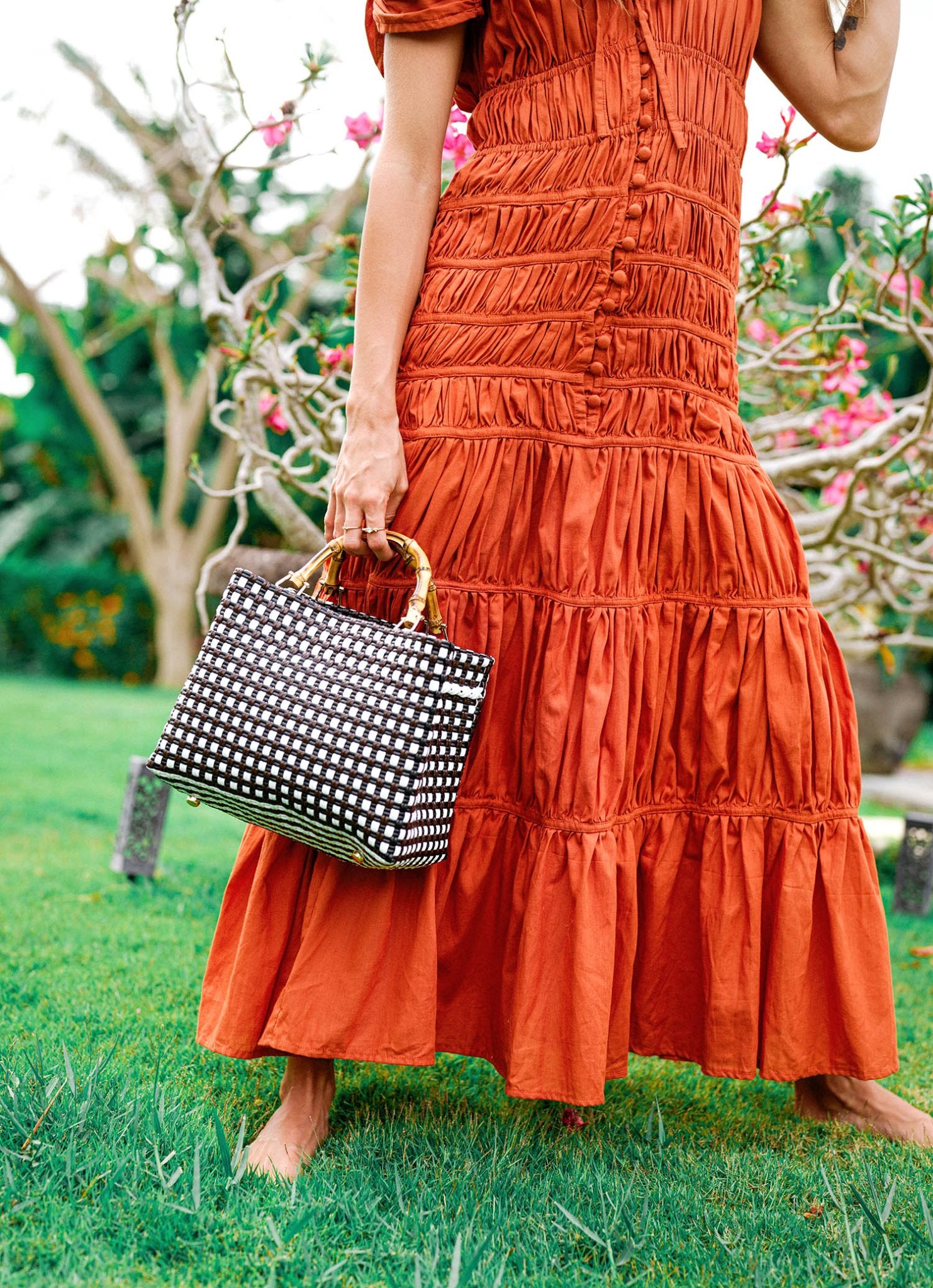 The Srikandi Maxi Dress In Sienna Brown - Diazza