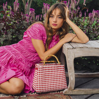 The Srikandi Ruffle Dress In Guava Pink - Diazza