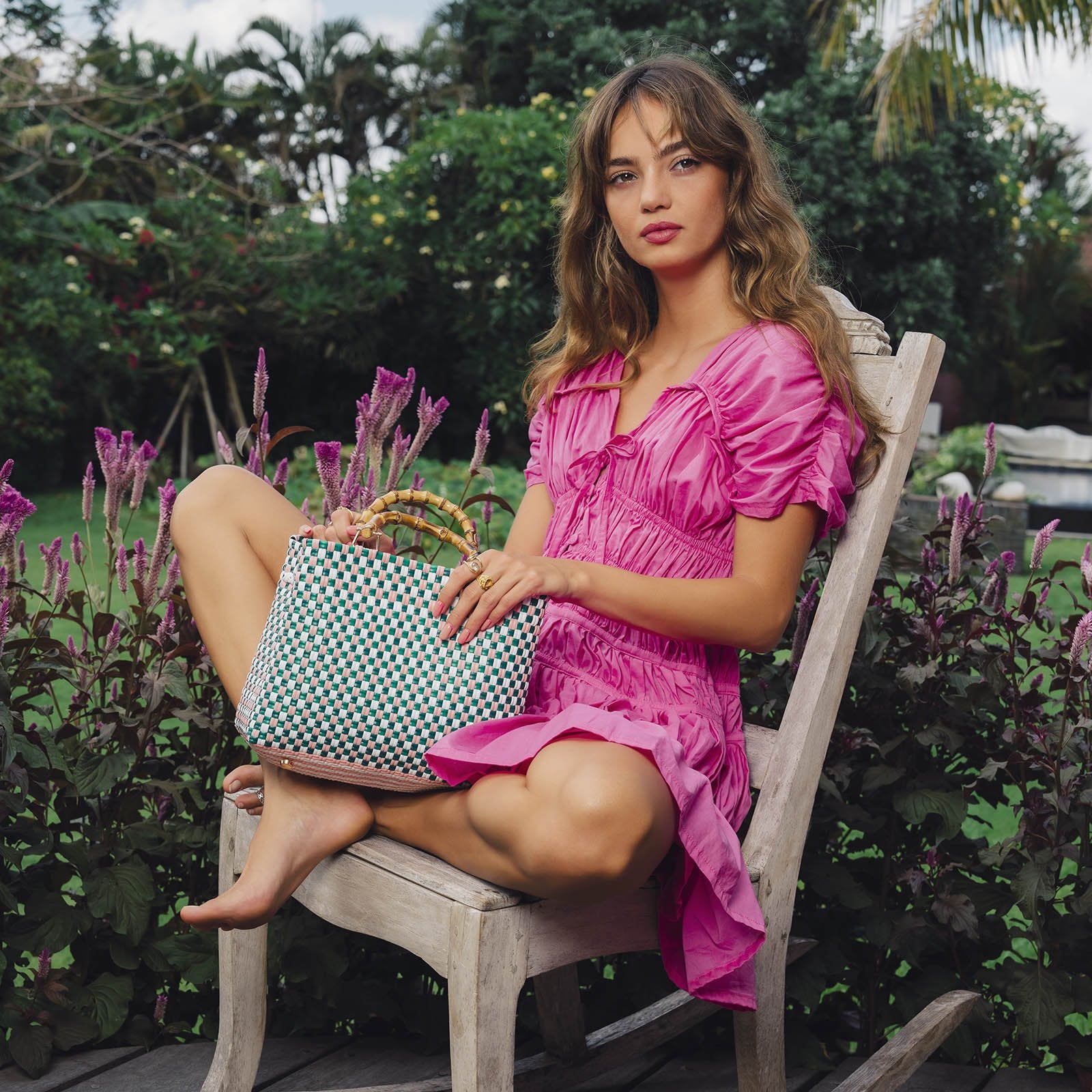 The Srikandi Ruffle Dress In Guava Pink - Diazza