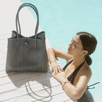 The Toko Recycled Tote Bag, in Navy - Diazza