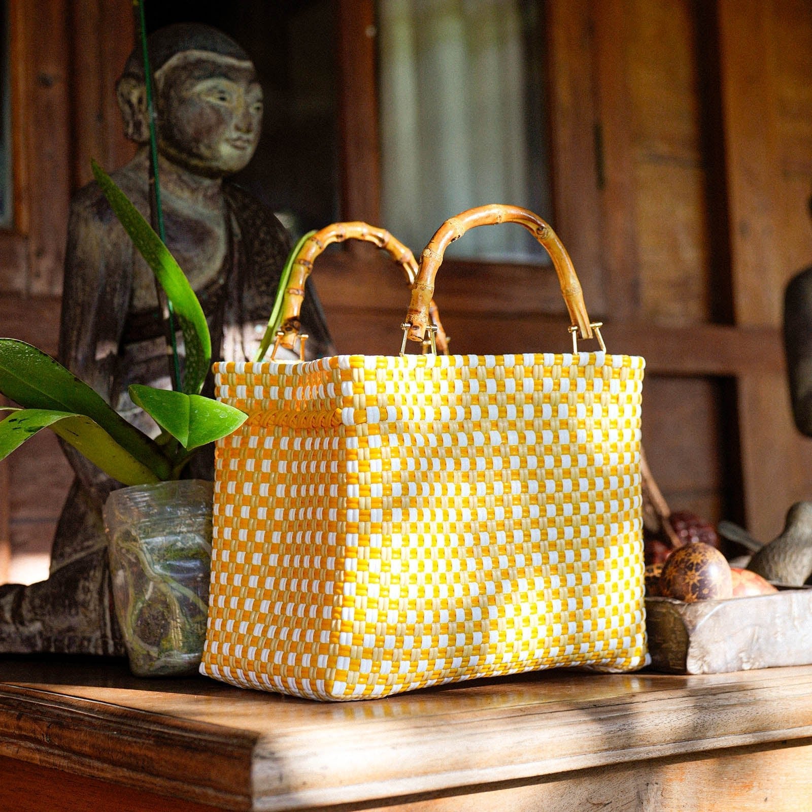The Tuku Sunset Recycled Market Tote Bag - Diazza