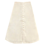 ULURU Button - down Skirt In Off - white - Diazza
