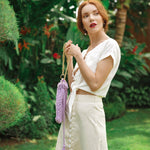 ULURU Button - down Skirt In Off - white - Diazza