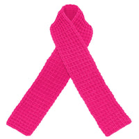 WAFFLE Crochet Scarf in Candy Pink - Diazza