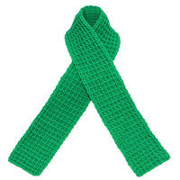 WAFFLE Crochet Scarf in Green - Diazza