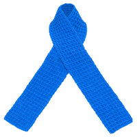 WAFFLE Crochet Scarf in Savoy Blue - Diazza