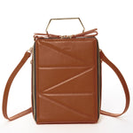 Women's Amber Brown Leather Convertible Backpack - SUSU Heidi Unique Crossbody Purse - Diazza