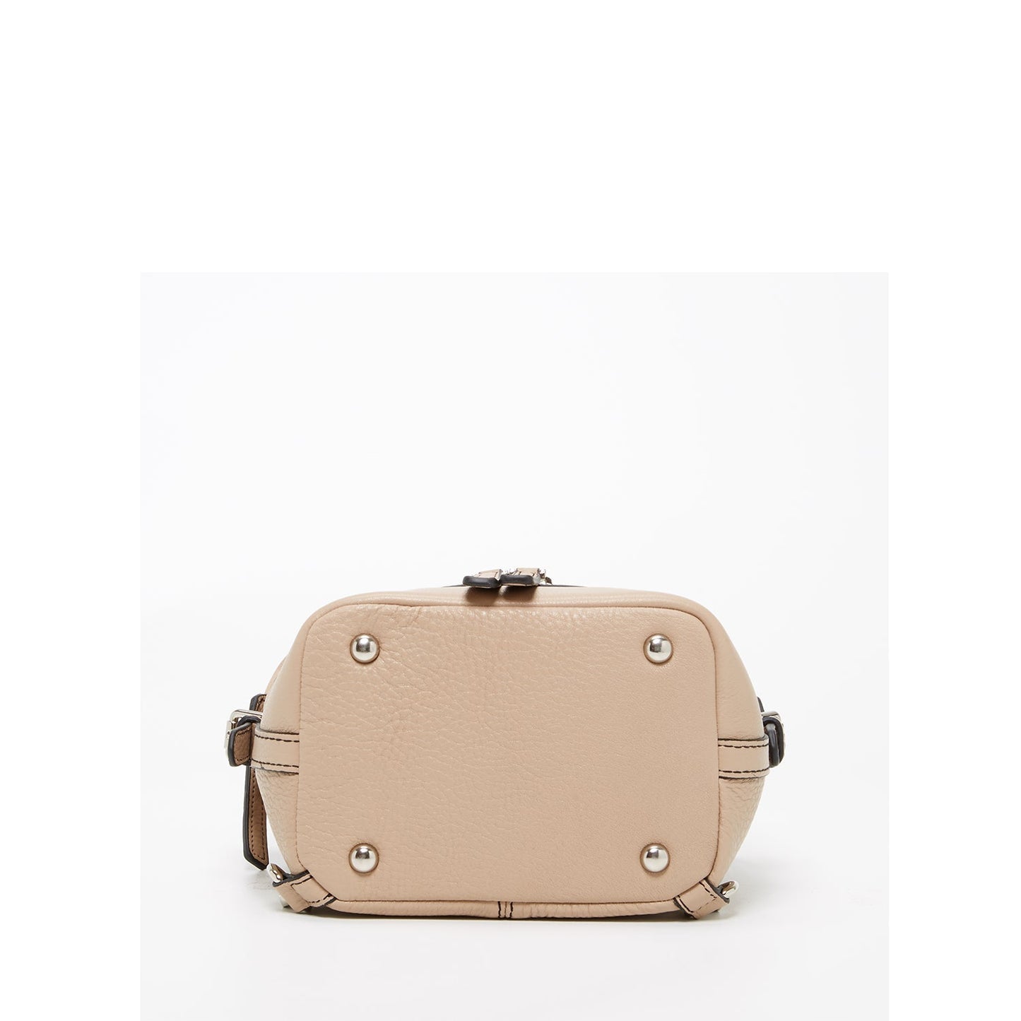 Women's Beige Leather Convertible Backpack - SUSU Ashley Medium with Pockets - Diazza