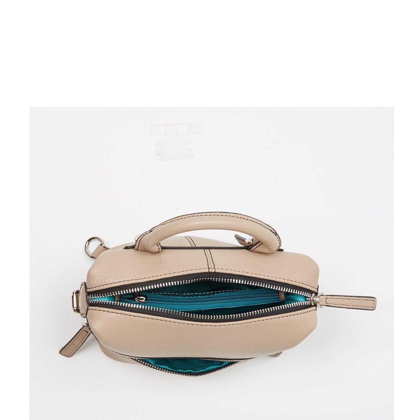 Women's Beige Leather Convertible Backpack - SUSU Ashley Medium with Pockets - Diazza