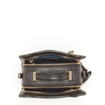 Women's Black Leather Cat Bag - SUSU Crossbody Purse with Cat Design - Diazza