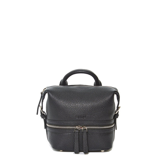 Women's Black Leather Convertible Backpack - SUSU Ashley Medium Purse with Pockets - Diazza