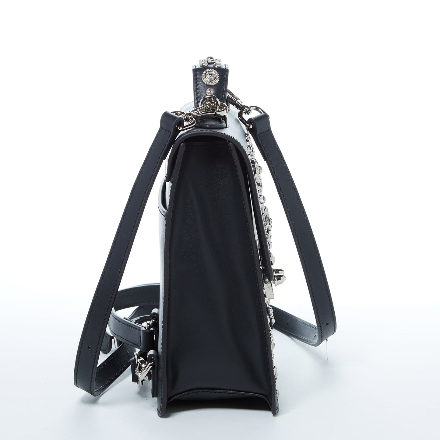 Women's Black Leather Convertible Backpack - SUSU Hollywood 3 - in - 1 Crossbody Purse - Diazza