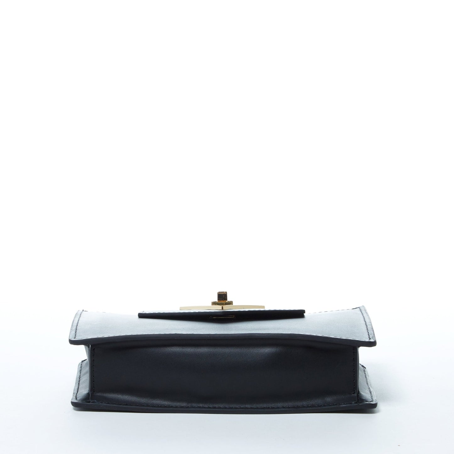 Women's Black Leather Mini Crossbody Bag - SUSU Wristlet Purse with Chain Strap - Diazza