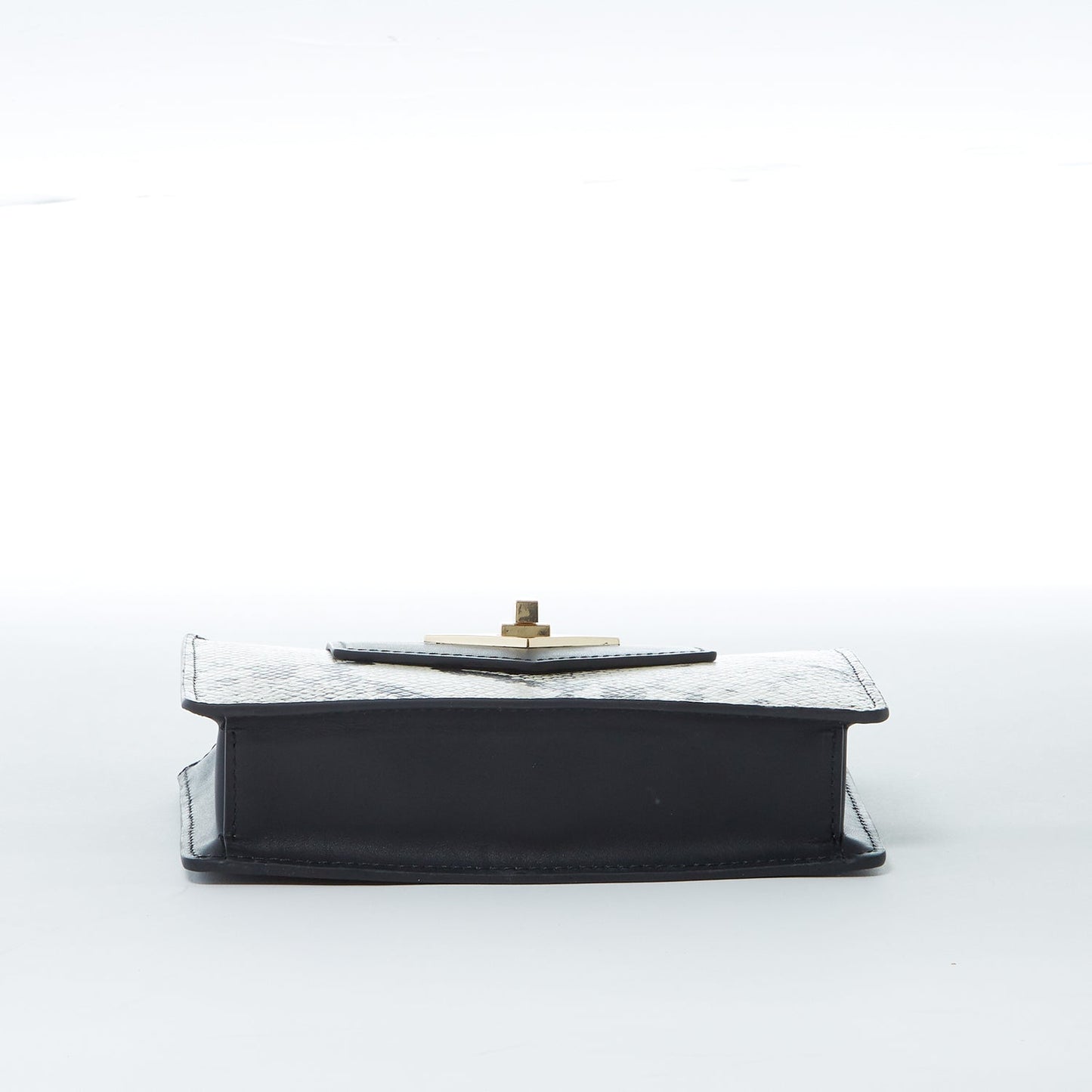 Women's Black Snakeskin Mini Crossbody Bag - SUSU Mary Leather Wristlet Purse - Diazza