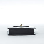 Women's Black Snakeskin Mini Crossbody Bag - SUSU Mary Leather Wristlet Purse - Diazza