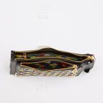 Women's Black Studded Crossbody Clutch - SUSU Austin Convertible Leather Purse - Diazza