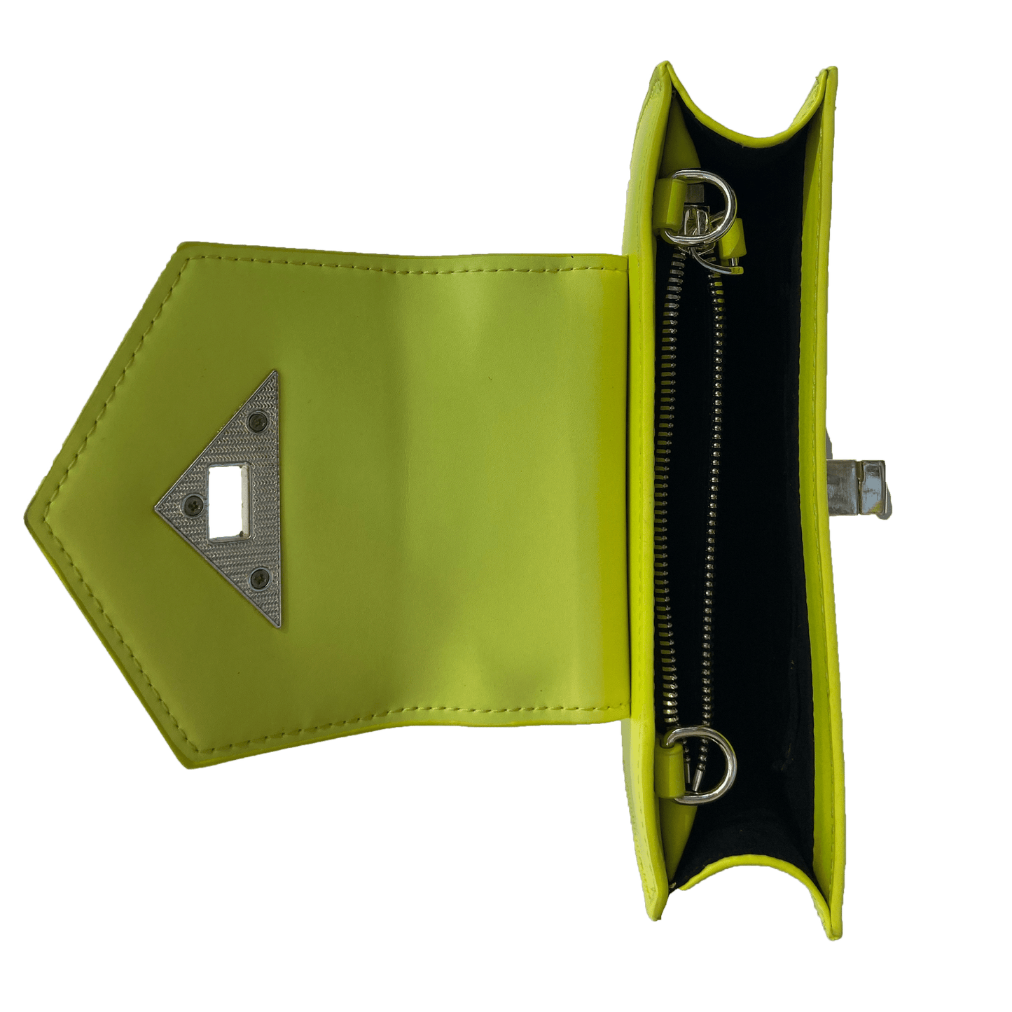 Women's Bright Yellow Mini Crossbody Bag - SUSU Mary Leather Wristlet Purse - Diazza