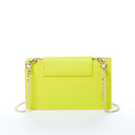 Women's Bright Yellow Mini Crossbody Bag - SUSU Mary Leather Wristlet Purse - Diazza