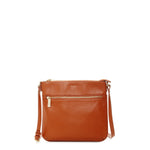 Women's Brown Leather Crossbody Bag - SUSU Saxon Small Messenger Purse - Diazza