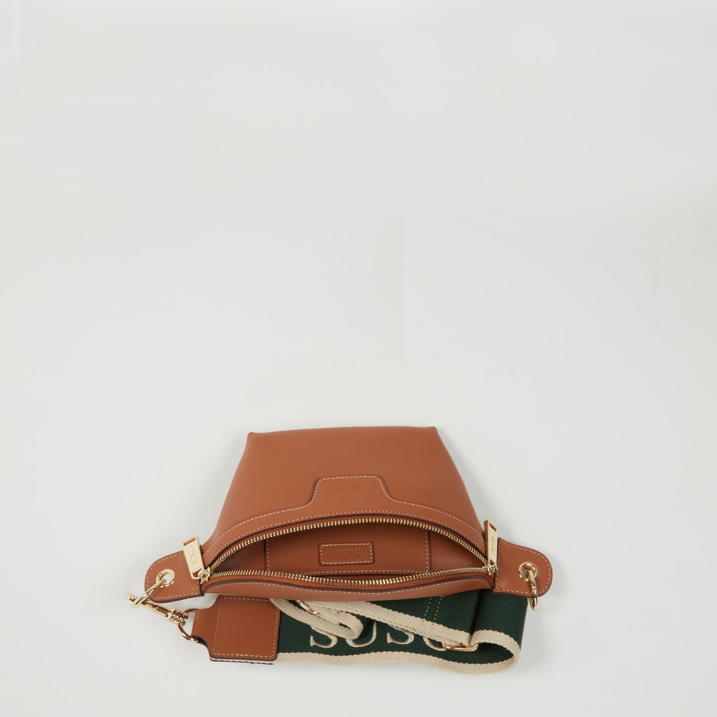 Women's Brown Leather Sling Bag - SUSU Small Crossbody Chest Bag - Diazza