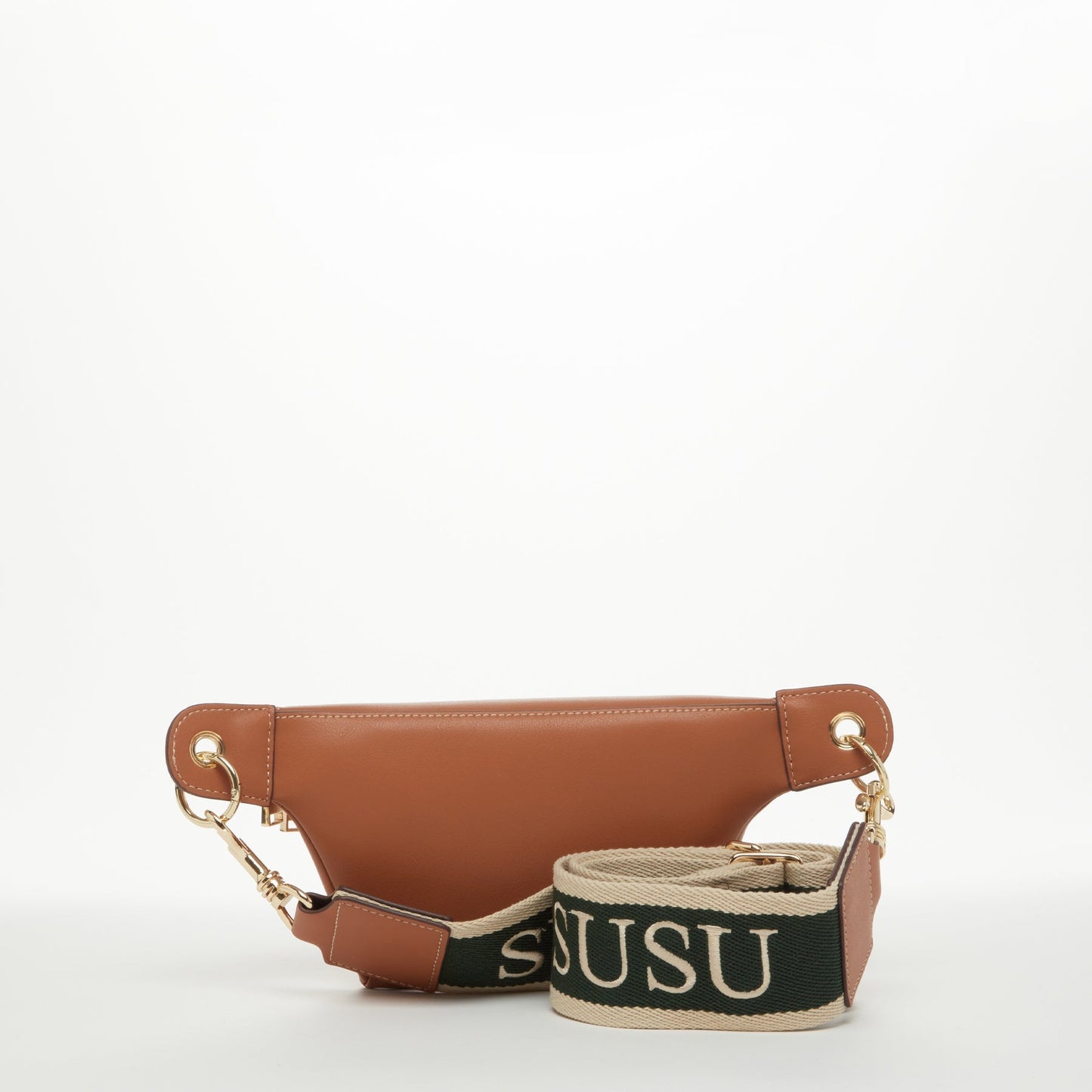 Women's Brown Leather Sling Bag - SUSU Small Crossbody Chest Bag - Diazza