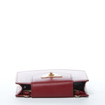 Women's Burgundy Leather Mini Crossbody Bag - SUSU Mary Wristlet Purse - Diazza