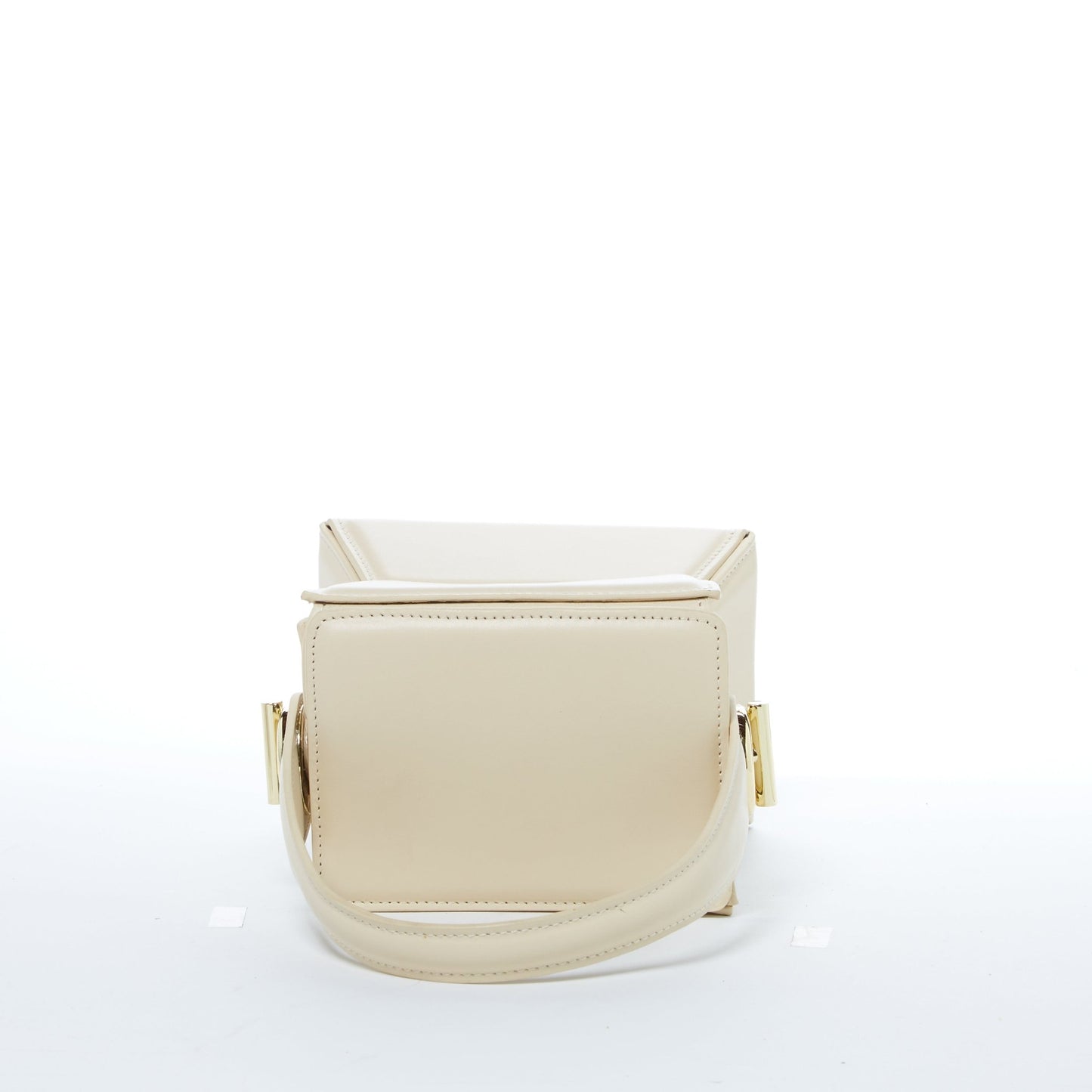 Women's Cream Off White Leather Bucket Bag - SUSU Amber Unique Crossbody Purse - Diazza