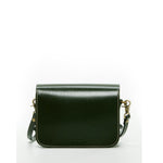 Women's Dark Green Leather Crossbody Bag - Nanah Vintage Camera Bag Style - Diazza