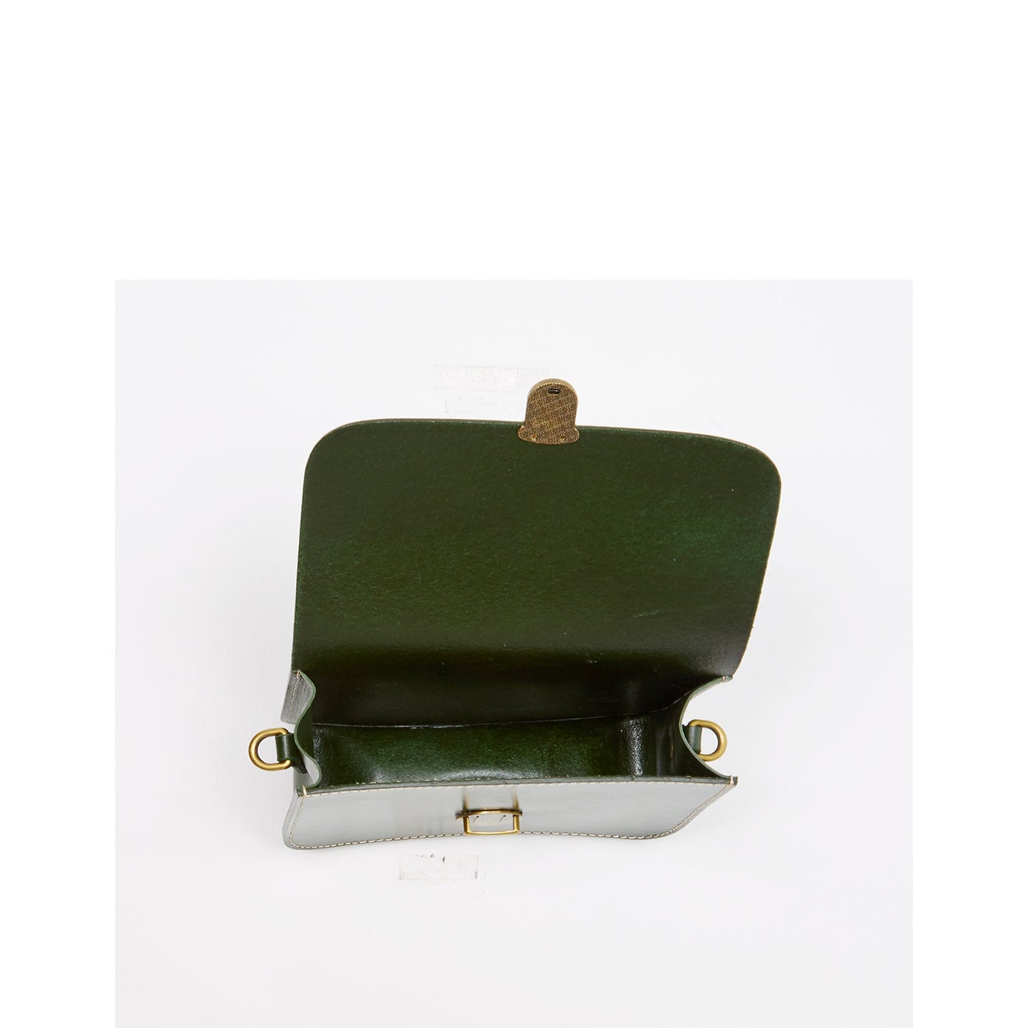 Women's Dark Green Leather Crossbody Bag - Nanah Vintage Camera Bag Style - Diazza