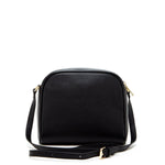 Women's Houndstooth Small Crossbody Bag - Baxter Black & White Leather Purse - Diazza