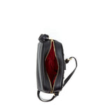 Women's Houndstooth Small Crossbody Bag - Baxter Black & White Leather Purse - Diazza