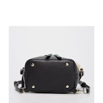 Women's Off White Green Black Leather Convertible Backpack - SUSU Ashley Medium Purse - Diazza